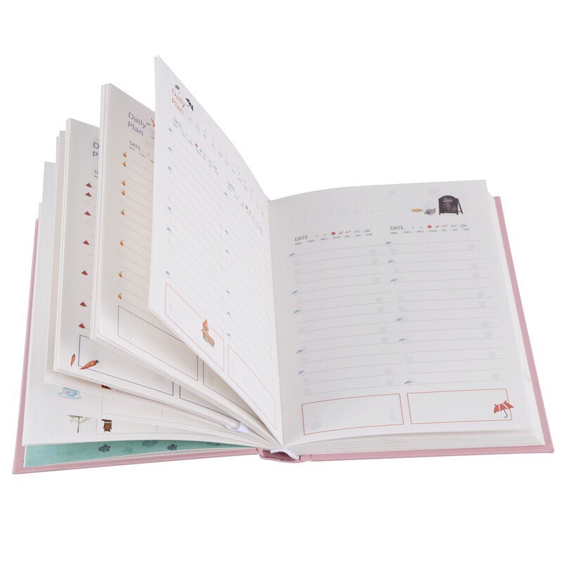 [Mã LIFEB04ALL giảm 10% tối đa 15K đơn 0Đ] Sổ Kế Hoạch Nhật Ký 365 Ngày Life Planner (Tặng Kèm 2 Tấm Sticker Mini)