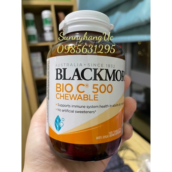 Viên nhai  Vitamin C Blackmores Bio C 500MG