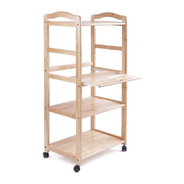𝐌IỄN PHÍ SHIP Kệ Lò Vi Sóng 4 Tầng Bằng Gỗ Tự Nhiên