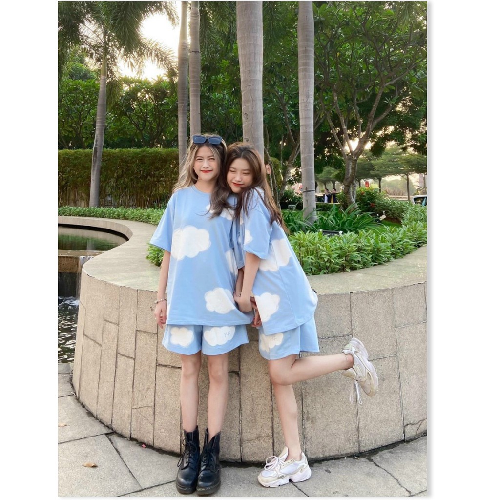 ĐỒ BỘ NAM NỮ IN HÌNH ĐÁM MÂY CHẤT THUN COTTON CO GIÃN BỐN CHIỀU MẶC MÁT FORM RỘNG THOẢI MÁI VẬN ĐỘNG TRẺ TRUNG NĂNG ĐỘNG | BigBuy360 - bigbuy360.vn