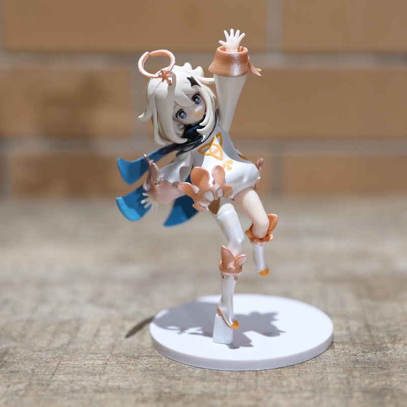 Mô Hình Búp Bê Nhân Vật Paimon Đang Ngồi Dễ Thương Bằng PVC Hai Chiều Kèm Hộp Màu