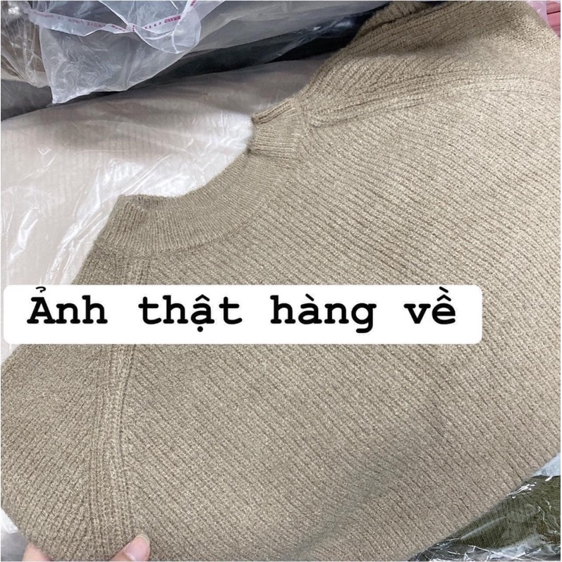 Áo len cổ tròn ulzzang Hàn basic QCCC