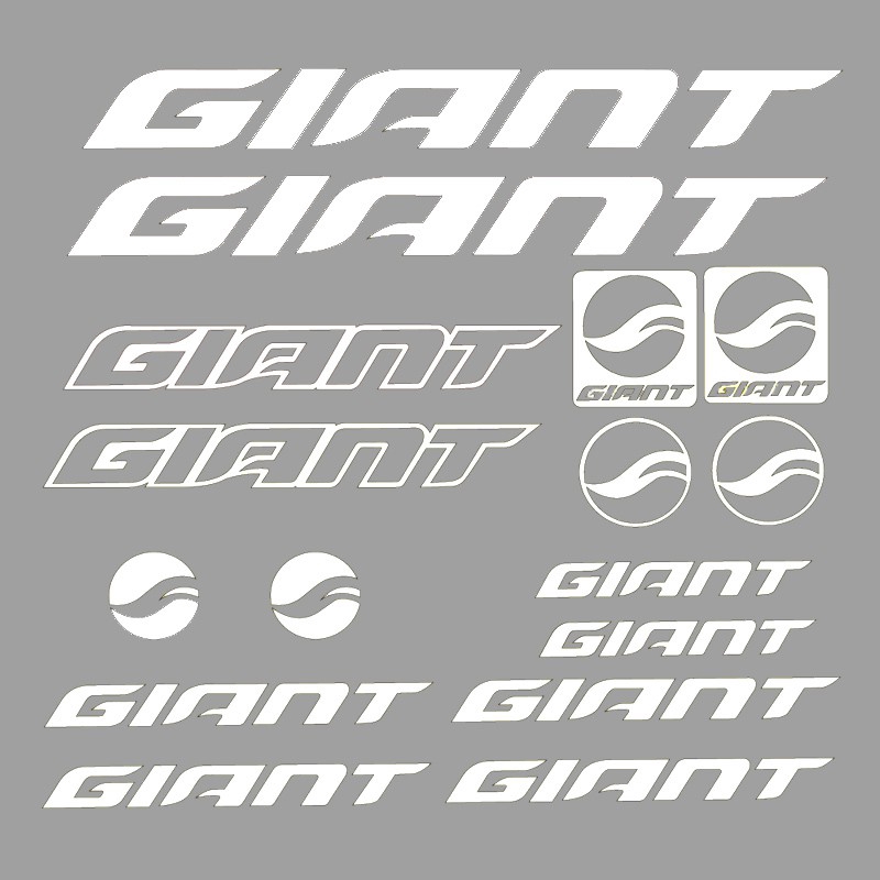 Miếng dán trang trí khung xe đạp địa hình họa tiết chữ GIANT chất liệu vinyl
