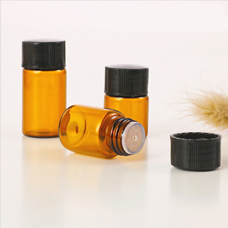 1 Lọ Thủy Tinh Mini 1 / 2 / 3ml Chiết Mỹ Phẩm Du Lịch Tiện Dụng