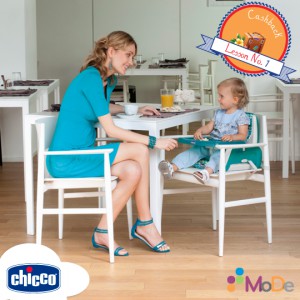 Ghế Ăn Chicco Mode Sóng Xanh (CHÍNH HÃNG) CHO BÉ (114201)