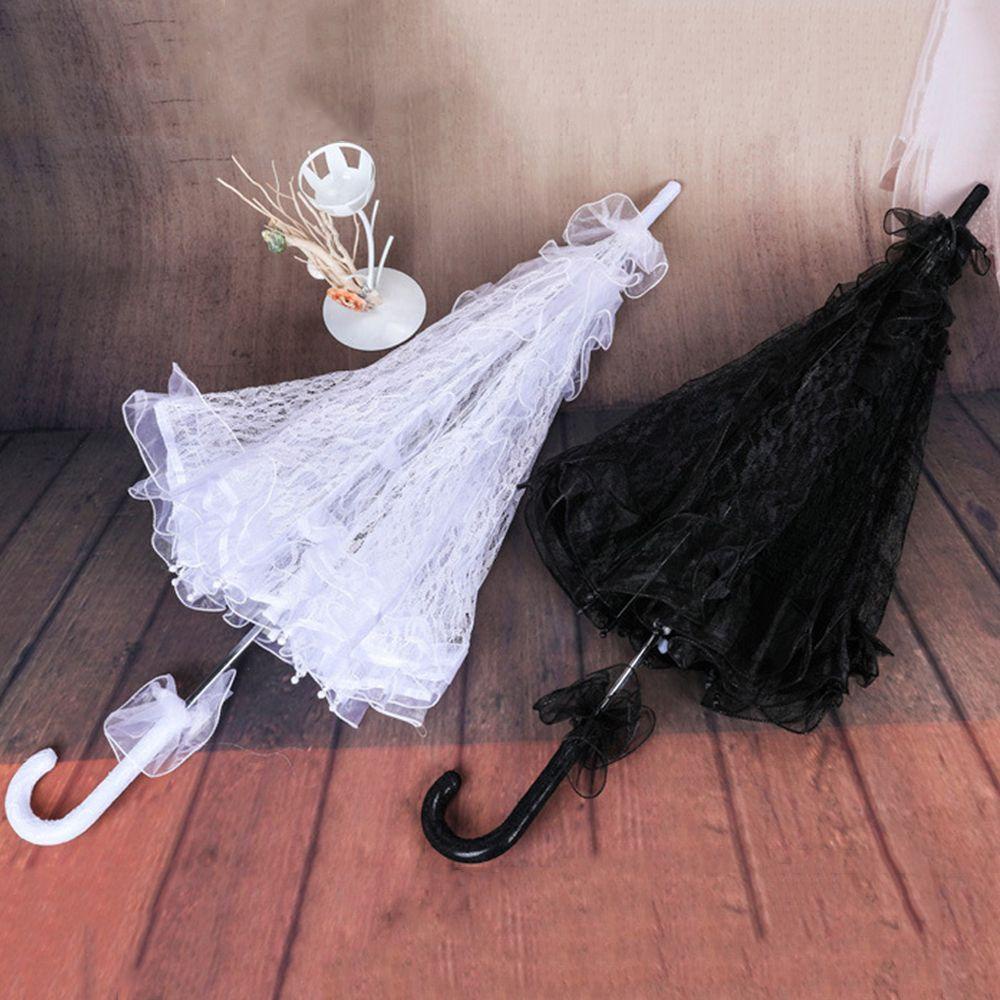Dù Vải Ren Cotton Rỗng Kiểu Phương Tây Làm Đạo Cụ Chụp Ảnh Cưới Cho Nữ