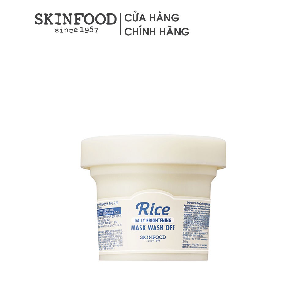 Mặt nạ rửa Skinfood Rice Daily Brightening Mask Wash Off 210g