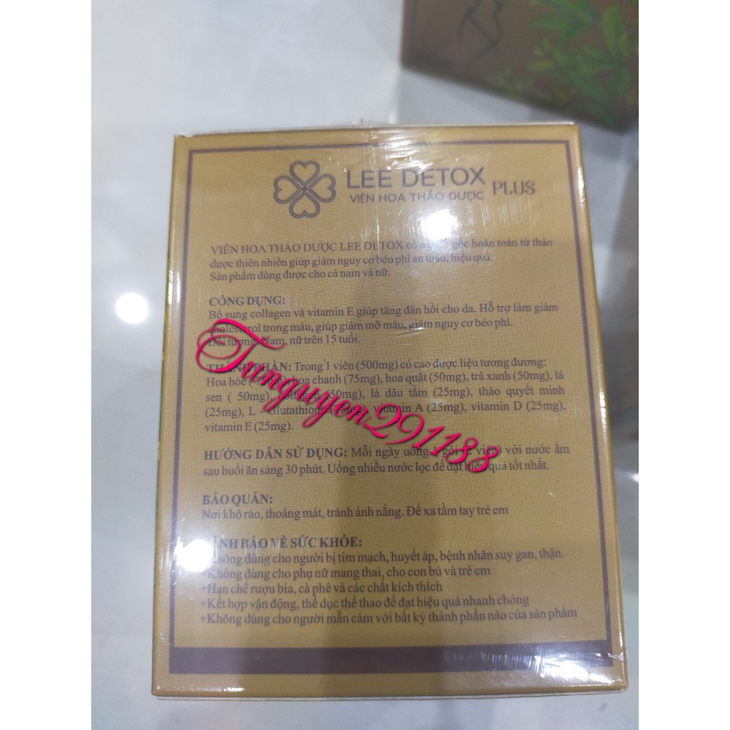(MẪU MỚI) VIÊN THẢO DƯỢC GIẢM CÂN LEE DETOX (CHÍNH HÃNG 100%) | BigBuy360 - bigbuy360.vn