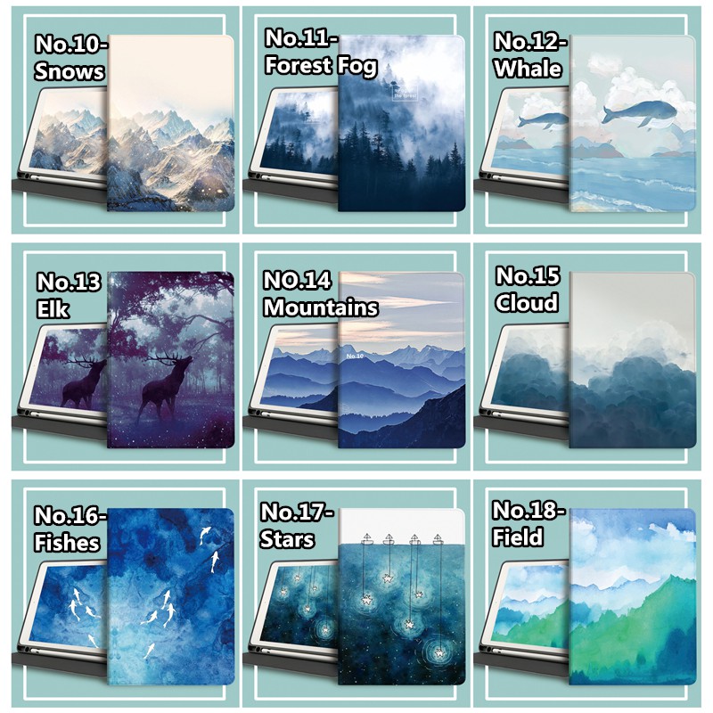 Bao Da Máy Tính Bảng Có Ngăn Đựng Bút Cho ipad 9th 8th 7th 10.2 Pro 11 2018 5th 6th 9.7 10.9 air5 Mini 6 10T