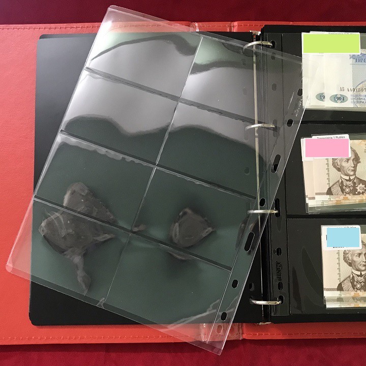 Phơi 8 ngăn trong suốt, chất liệu nhựa tổng hợp, vật dụng sưu tầm tem, thẻ, dẻo dai, bền chắc - TMT Collection - SP00114