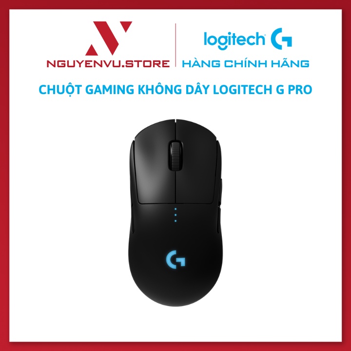 Chuột Gaming Không Dây Logitech G Pro Wireless 25000DPI RGB 8 Phím - Hàng Chính Hãng