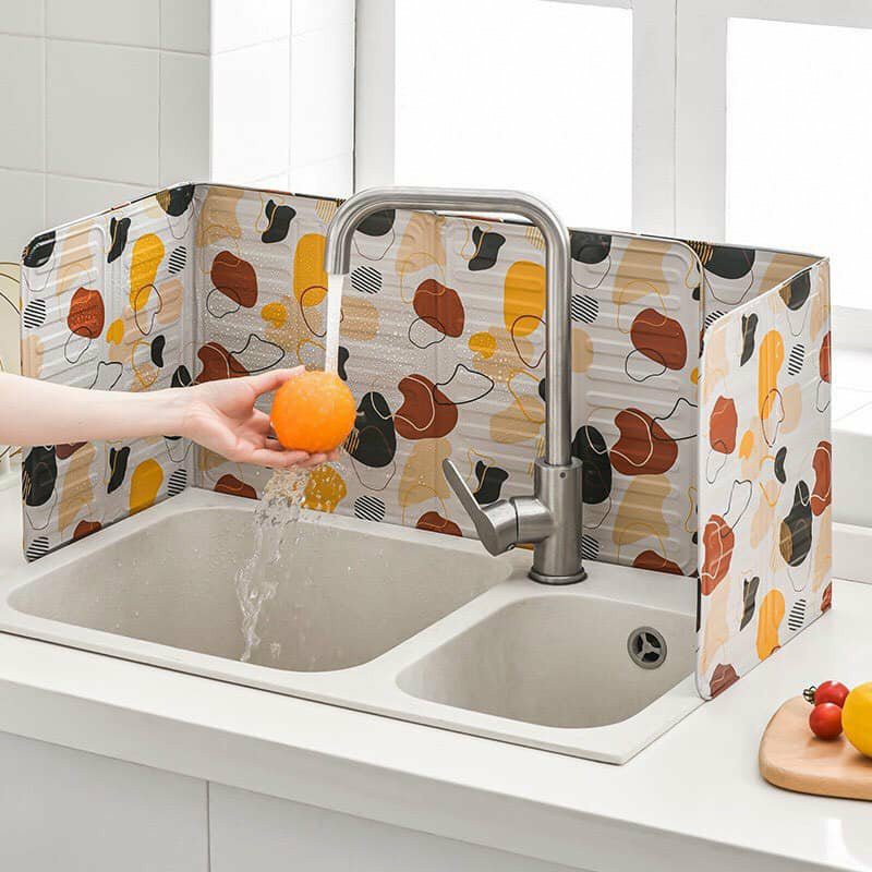 Tấm chắn dầu mỡ bếp ga họa tiết 3D