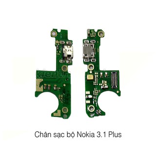 Bộ chân sạc + mic nokia 3.1 plus zin