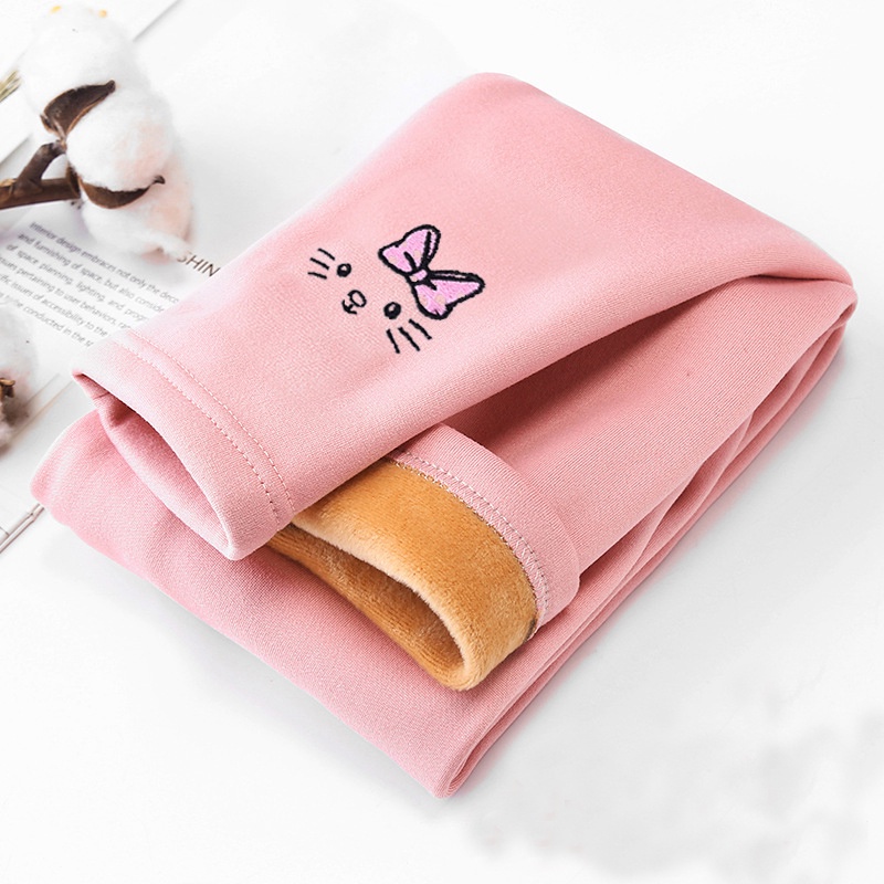 Quần Legging Cotton Lưng Thun Giữ Ấm Bốn Mùa Thời Trang Mới Cho Bé Gái 2-8 Tuổi