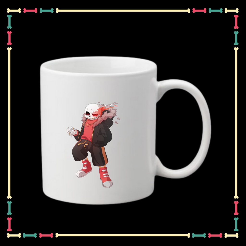 LY SỨ IN HÌNH SANS UNDERTABLE - BIỆT ĐỘI GANGSTER CHO CÁC BÉ UỐNG NƯỚC