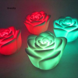 Đèn led hình hoa hồng đổi màu