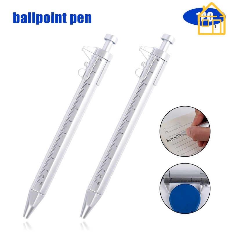 Bút bi kiêm thước kẹp đa dụng đường kính ngòi 1mm