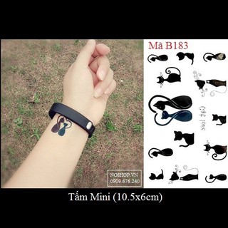 Hình xăm dán mèo B183
