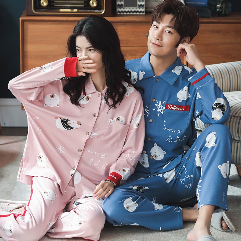 SET ĐỒ ĐÔI NAM NỮ, ĐỒ ĐÔI PIJAMA style Hàn Quốc - Shop Thủy Bông