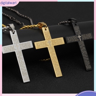 Vòng cổ Thép Titan Mặt Chữ Thập Phong Cách Retro Cá Tính Dành Cho Nam