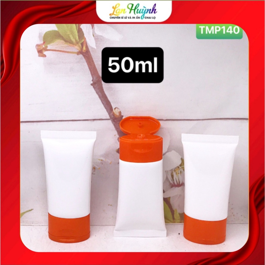 (Combo 5 tuýp )Tuýp rỗng 50ml dùng để đựng chiết kem chống nắng các loại