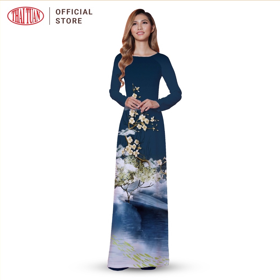 Vải Áo Dài Nữ Thái Tuấn Hoa Văn In ASBR533053DEFC