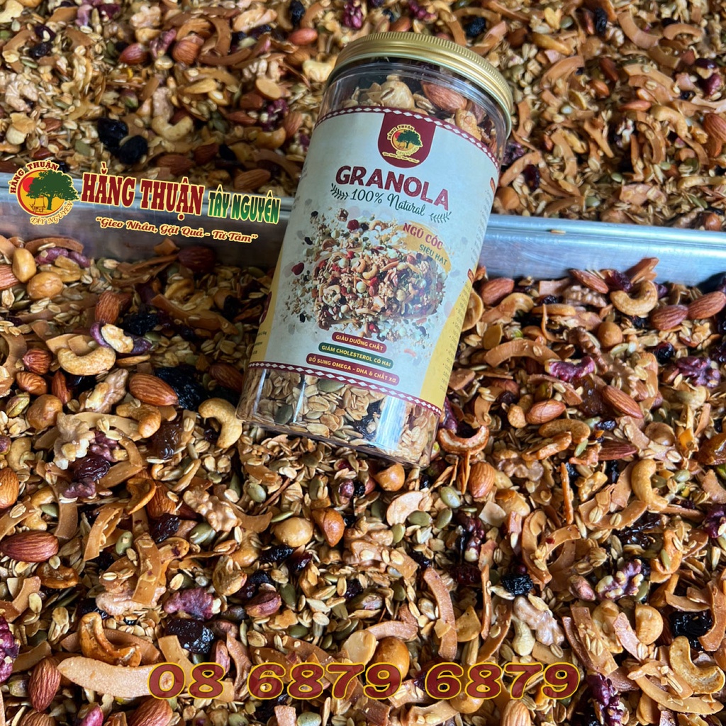 Ngũ Cốc Hạt Dinh Dưỡng Ăn Liền Granola Hằng Thuận Tây Nguyên