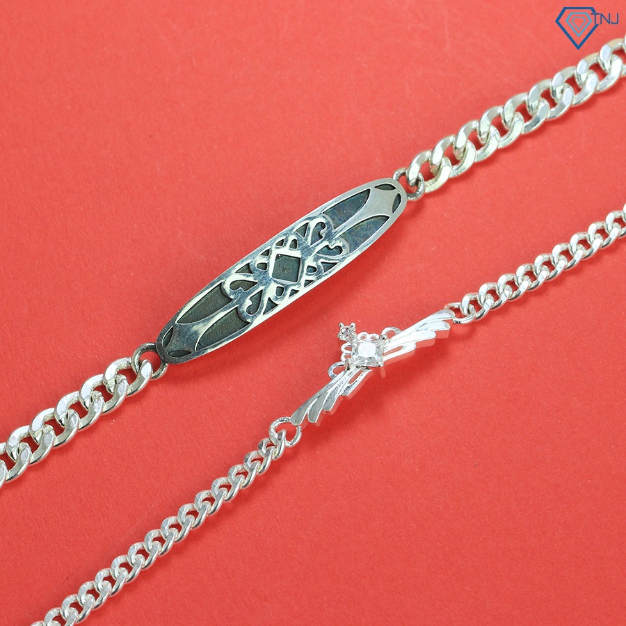 Vòng tay đôi nam nữ bạc Hiệp Sĩ Công Chúa LTD0023 Trang Sức TNJ