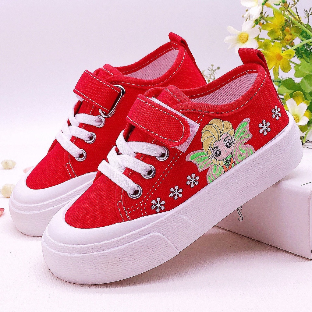 Giày Vải Canvas Thoáng Khí Phong Cách Hàn Quốc Mới 21-38
