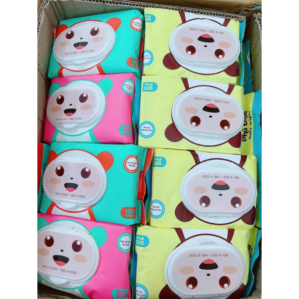 Khăn Giấy Ướt Phú Đạt Không Mùi An Toàn Cho Sức Khoẻ - 1 Gói