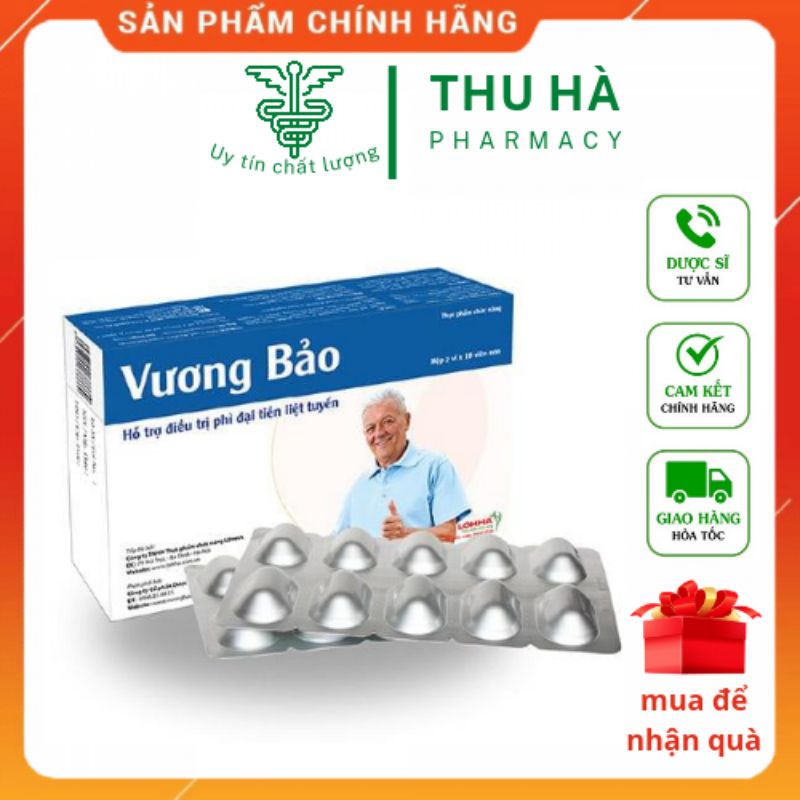 Vương bảo hộp 20 viên- hỗ trợ tiền liệt tuyến - Có tem tích điểm