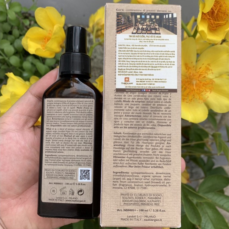 🇮🇹Nashi-Italia🇮🇹 Tinh dầu dưỡng tóc Nashi Argan Oil phục hồi tóc hư tổn 100ml | BigBuy360 - bigbuy360.vn