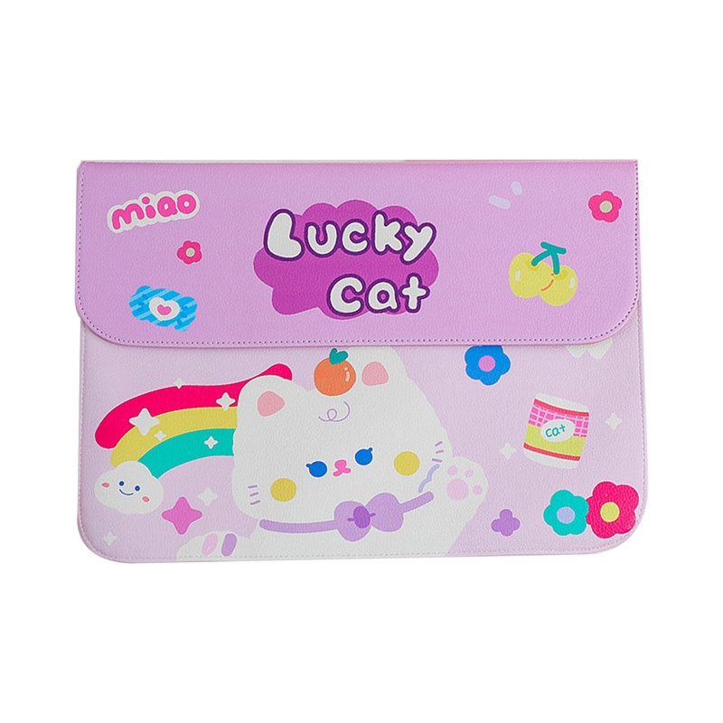 Túi Đựng Máy Tính Bảng Đa Năng Họa Tiết Thỏ Bunny Hoạt Hình Dễ Thương Kích Thước 12.9 13 13.3inch