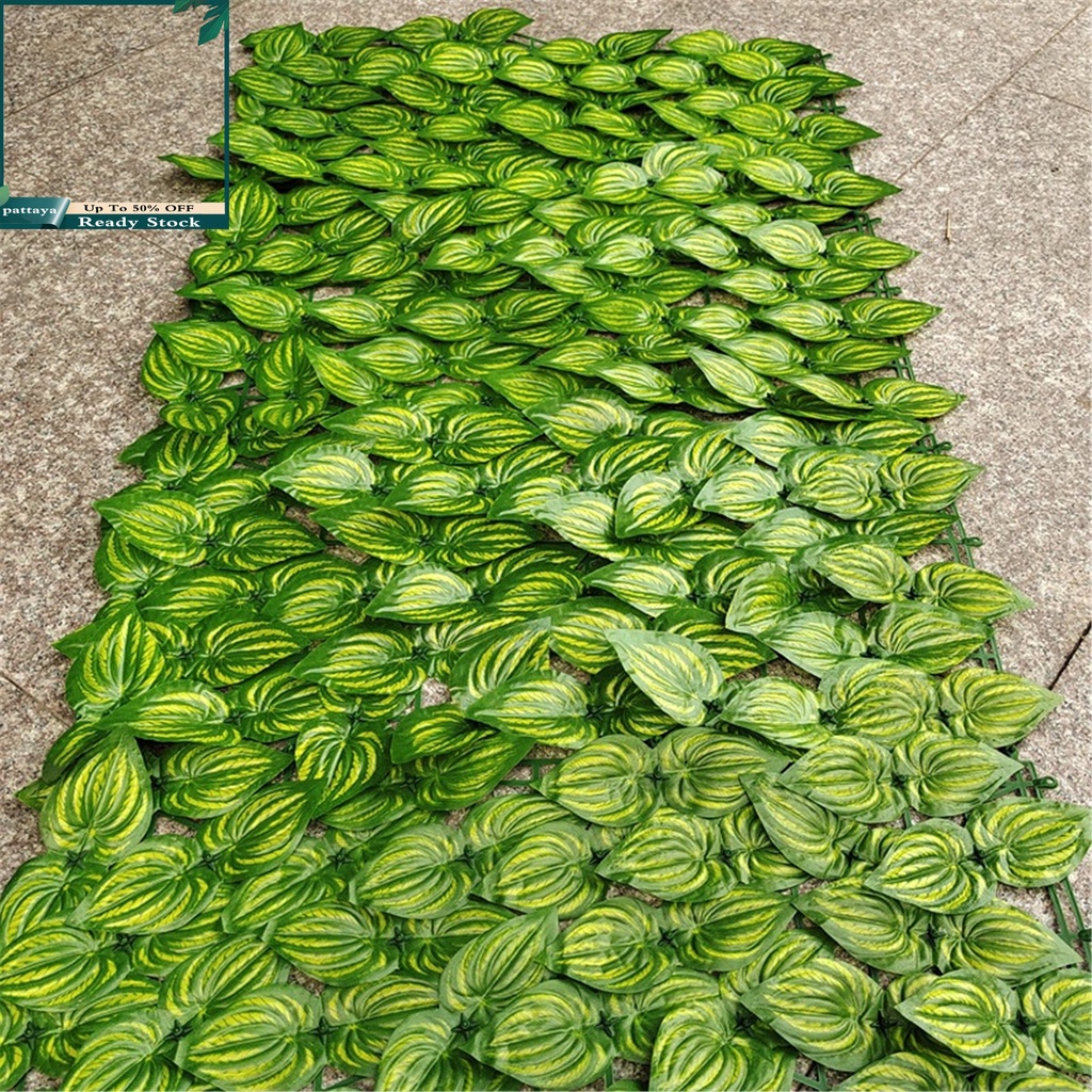 Hàng rào lá giả 50x100cm trang trí sân vườn sinh động