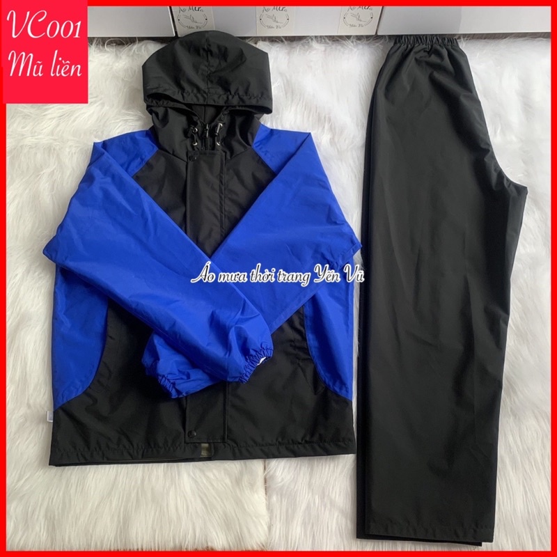 Áo Mưa Bộ 2 Lớp Chống Thấm Nước 98% Kiêm Áo Gió Rét Đi Phượt Xe Máy Thời Trang Tiện Lợi