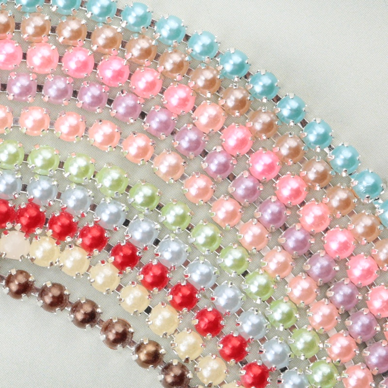 Dây Ngọc Trai ABS SS6 2mm Nhiều Màu Sắc Dùng Làm Đồ Thủ Công