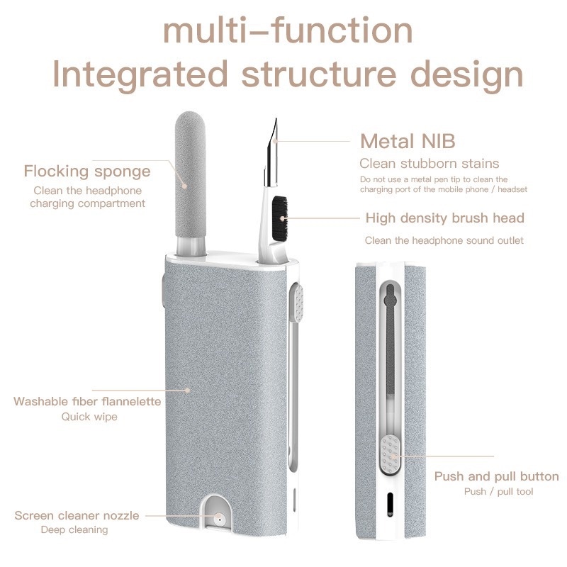 Bộ Dụng Cụ Vệ Sinh Bàn Phím Máy Tính / Bluetooth Đa Năng 5 Trong 1
