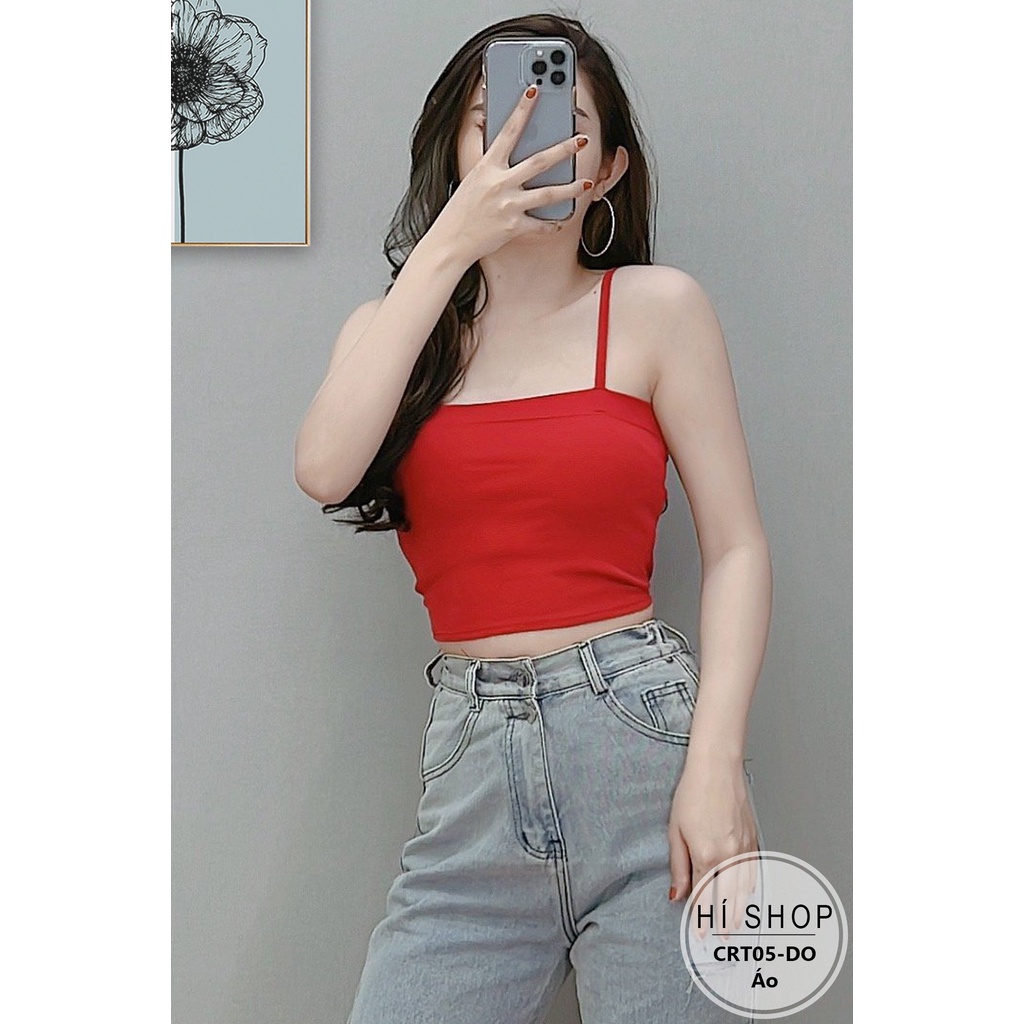 ÁO CROPTOP 2 DÂY HÀNG CAO CẤP CRT05 - Hí Shop