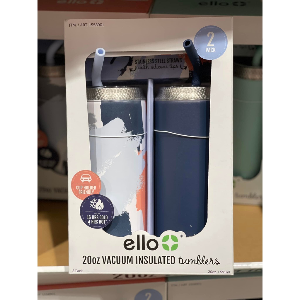Set 2 Ly Giữ Nhiệt Ello chính hãng (săn sale costco Mỹ)