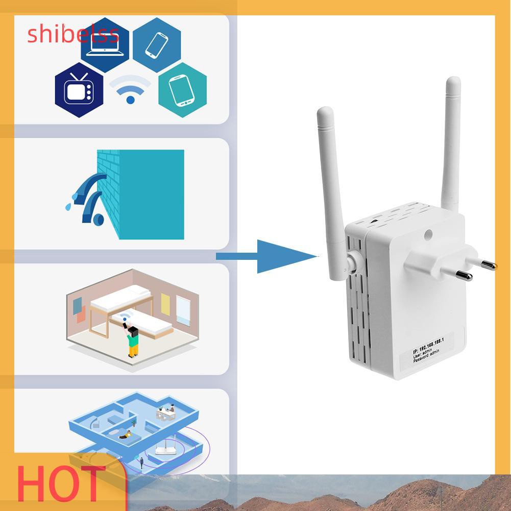 Bộ Phát Wifi Không Dây Shibelsss 300m Gắn Tường Kèm Ăng Ten Ngoài