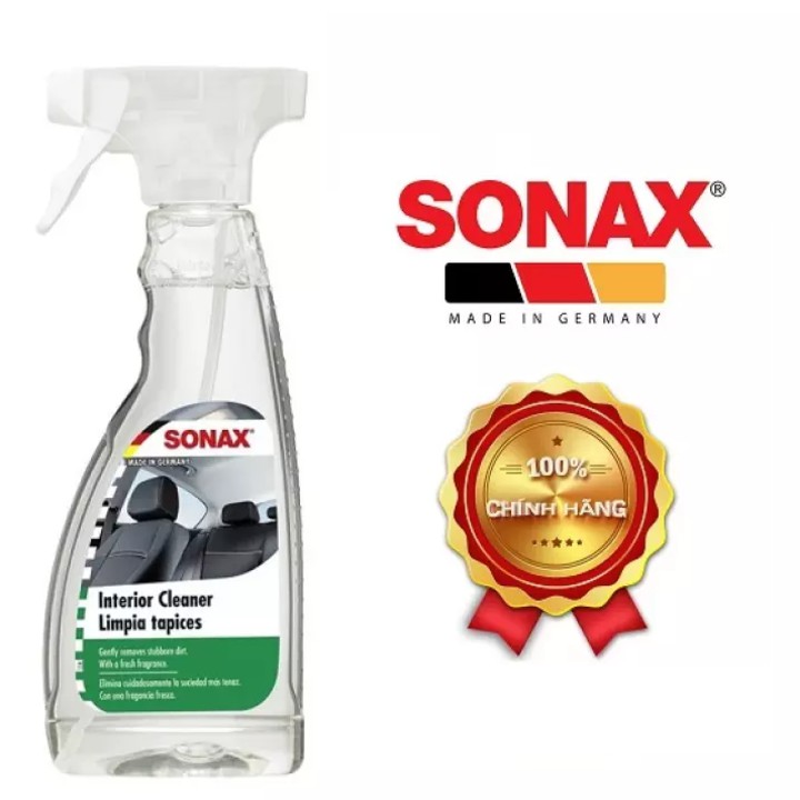 Dung dịch vệ sinh nội thất ô tô thương hiệu Sonax Interior Cleaner 321200 - Dung tích: 500ml - Hàng Nhập Khẩu Chính Hãng