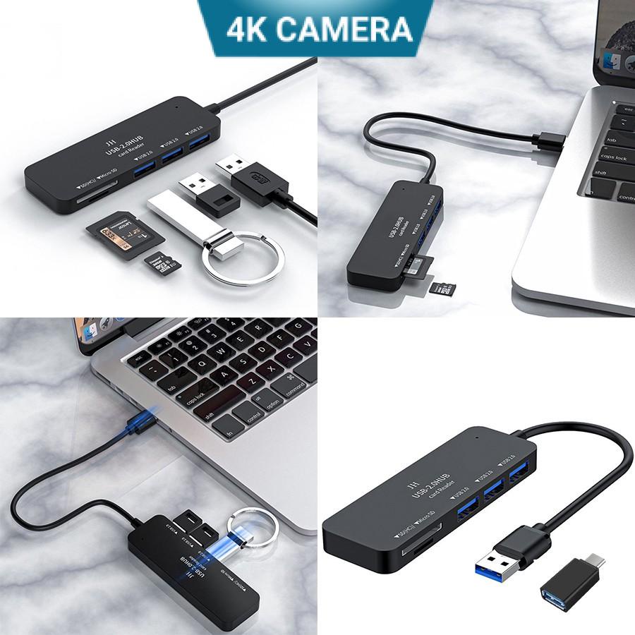 Bộ chia cổng usb kiêm đầu đọc thẻ nhớ SD đa năng chính hãng