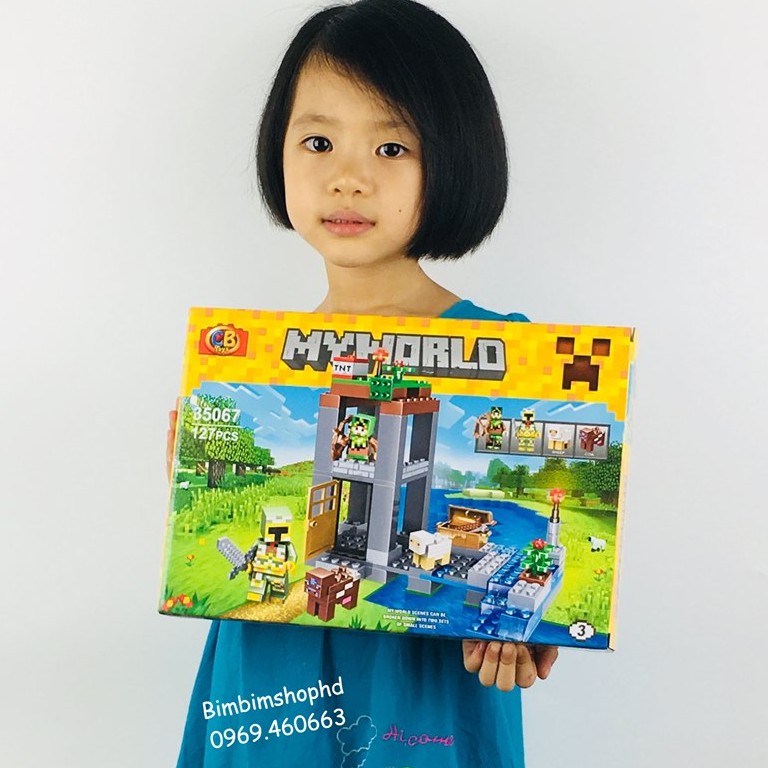 Lego Xếp Hình My World. Đồ chơi Xếp Hình, Lắp ráp cho bé trai