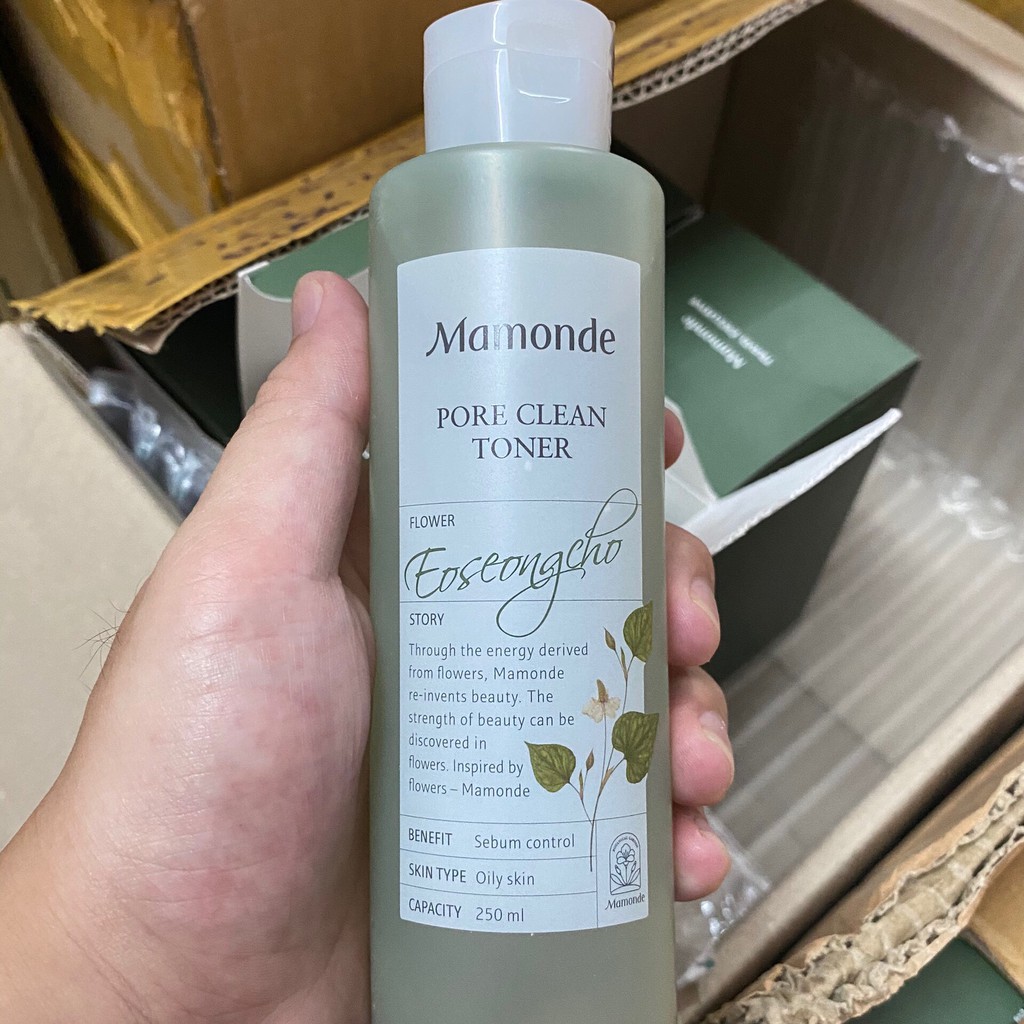 MAMONDE Nước Hoa Hồng Diếp Cá ⚡FREE SHIP⚡ Không Cồn Dưỡng Ẩm Mamonde Water Toner 250ml