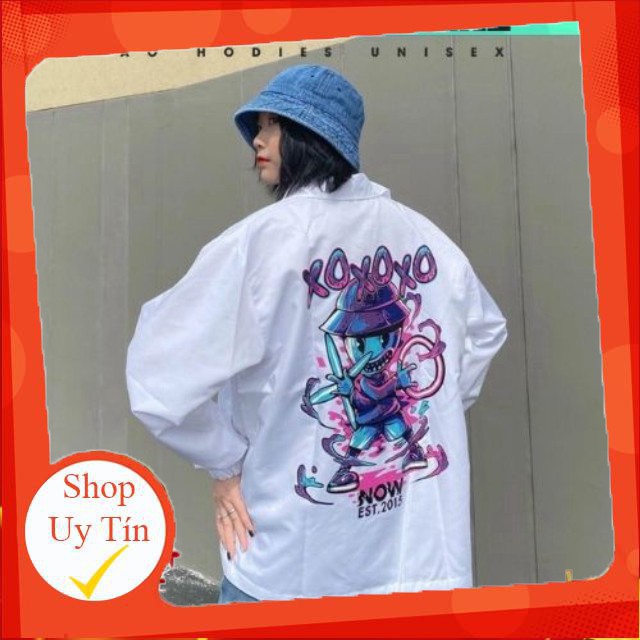 Áo Khoác Dù Chống Nắng Cặp Đôi Cho Nữ Cho Nam Có 2 Màu Unisex Form Rộng XOXO Jacket Ulzzang ( ảnh Thật ) 123 SHOP -Hàng