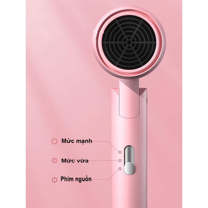 Máy Sấy Tóc Mini Với 2 Mức Nhiệt - Gấp Gọn Tiện Lợi Mót 2022 -Siêu rẻ