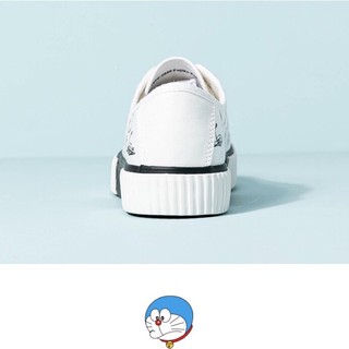 Giày Sneaker Trắng Viền Đen Doremon Doraemon