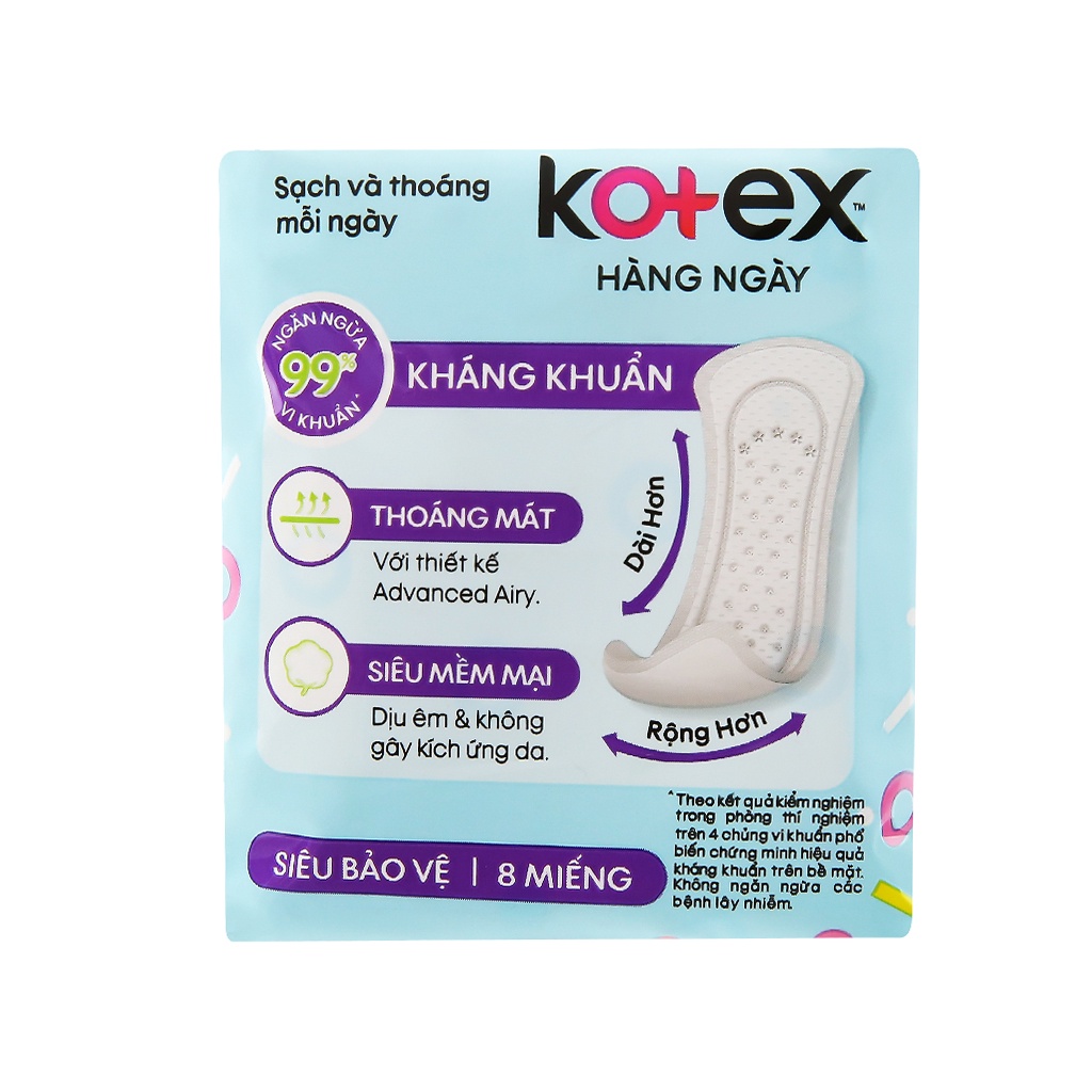 Lốc 8 gói Băng Vệ Sinh Kotex Hàng Ngày