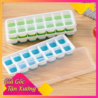 Khay trữ đông,bảo quản đồ ăn dặm, khay làm đá đáy silicon có nắp đậy an toàn tiện dụng goodbabyvn