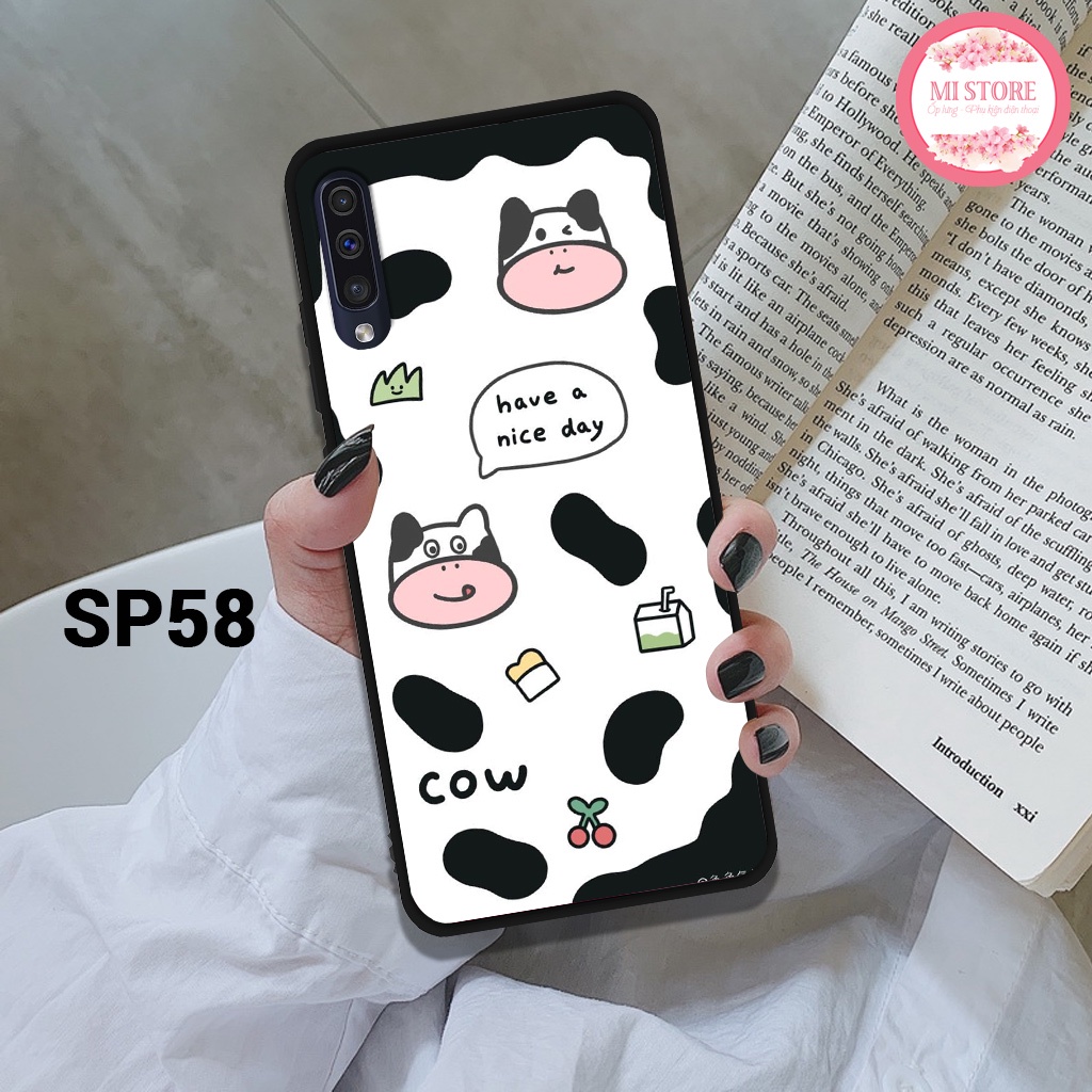 Ốp lưng điện thoại Samsung Galaxy A30S/ A50/ A50S/ A70/ A70S/ A7 2018/ A9 2018 in hình họa tiết bò sữa